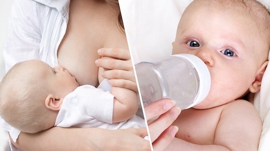 Eczeem oorzaak 3: Flesvoeding in plaats van borstvoeding